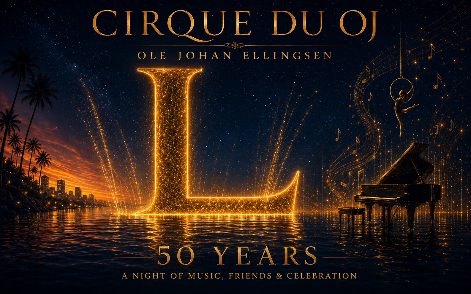 Cirque du OJ – Ole Johan Ellingsen 50 år. A night of music, friends & celebration.
